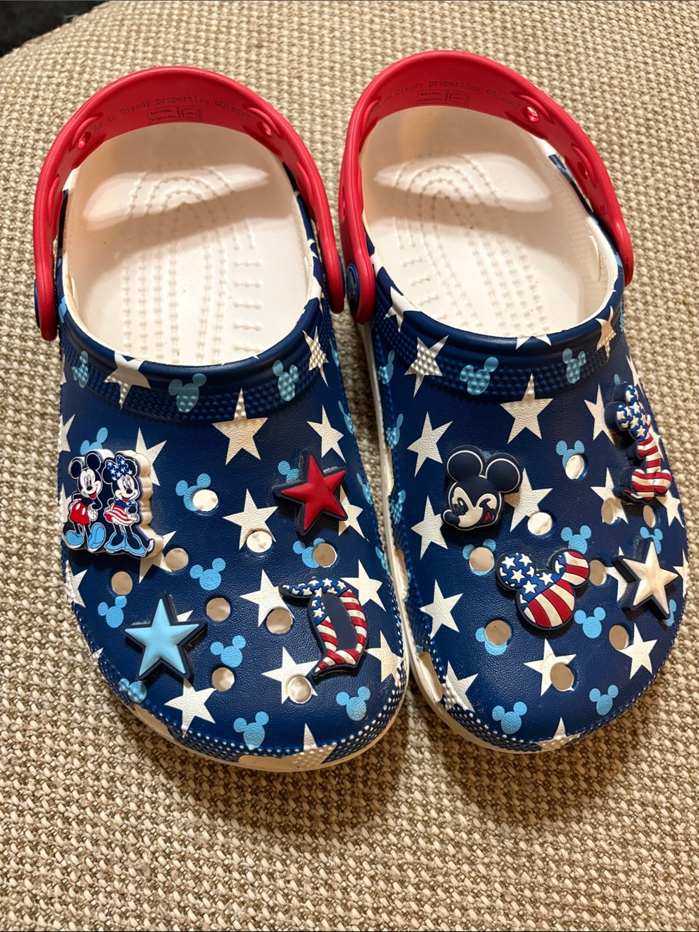 Disney Parks CROCS Mickey Mouse Americana July 4th